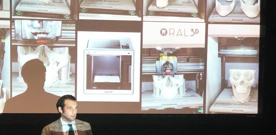 Doctor Giuseppe Cicero in Boston at “The Future of 3D printing in Medicine and Dentistry” summit.