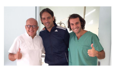 Simone Inzaghi at Clinica Cicero